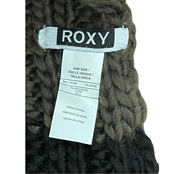 ROXY SCARF with Pockets on each side Olive Green / Black 🌺 BRAND 🆕 NWT🌴 … - Picture 4 of 9
